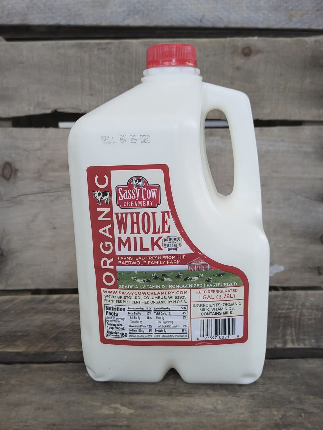 Organic Whole Milk (Gallon)