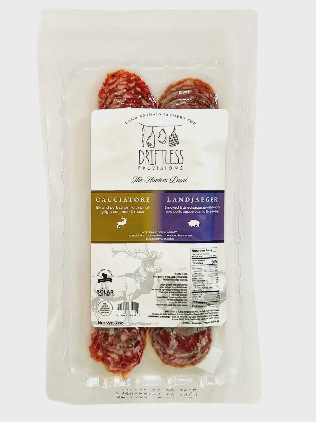 Sliced Salami, Choose Flavor: Hunters Dual