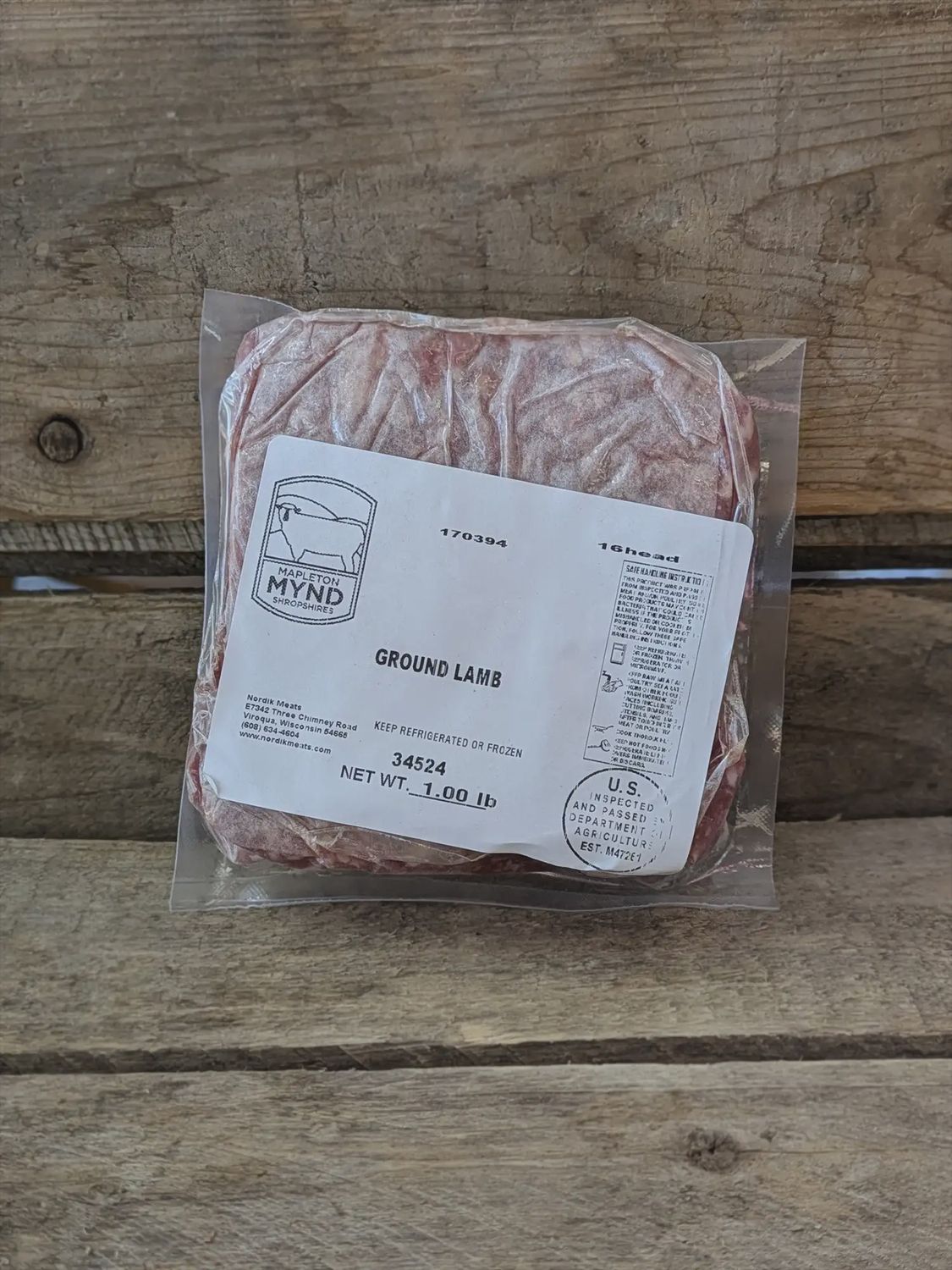 Ground Lamb (1 lb)
