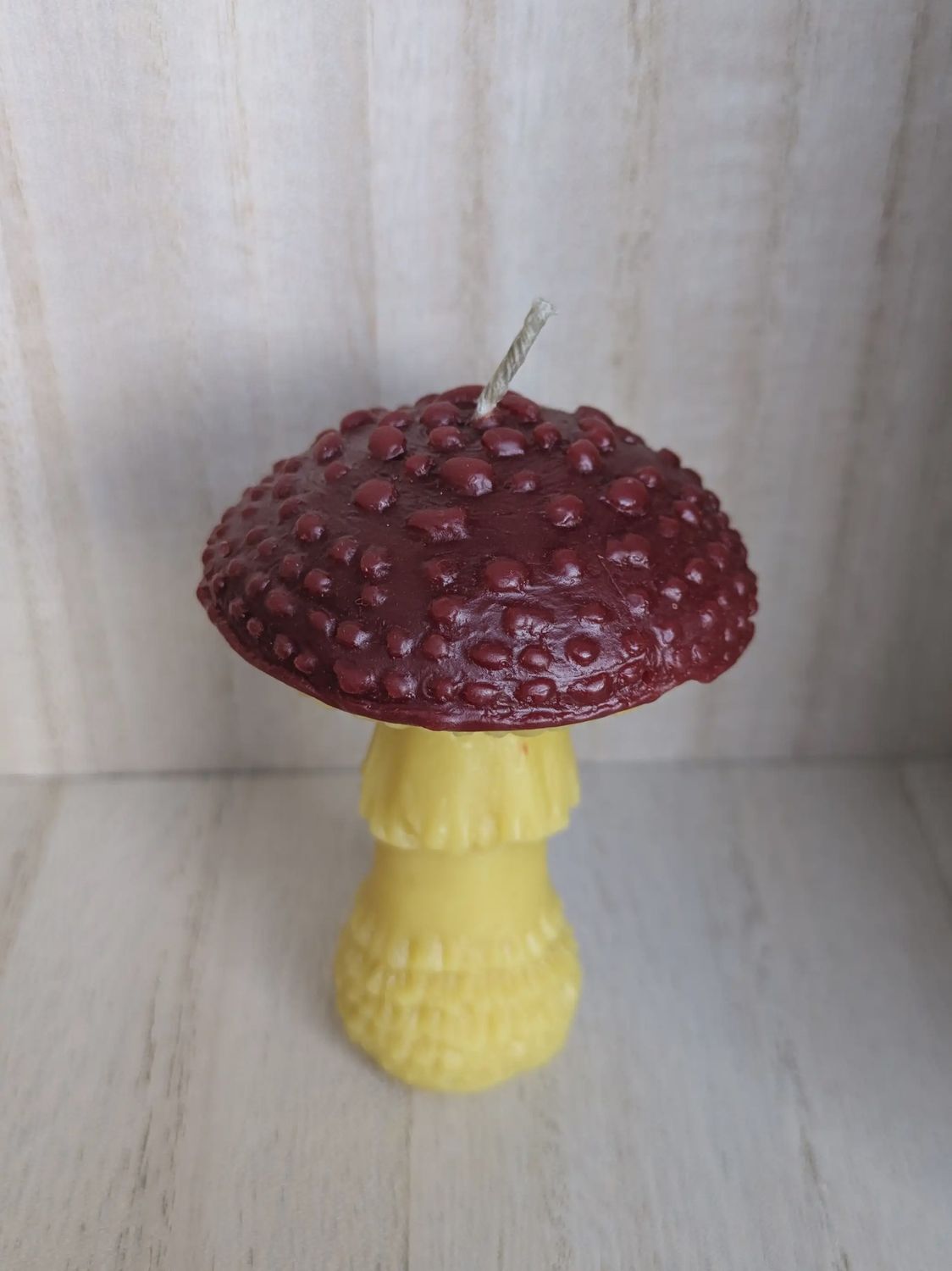 Beeswax Candle, Choose Option: Amanita