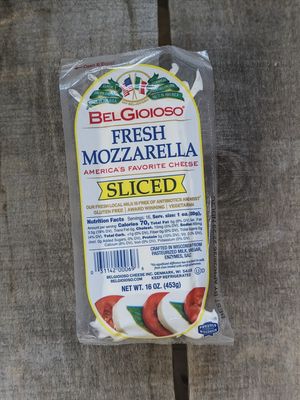 Sliced Fresh Mozzarella