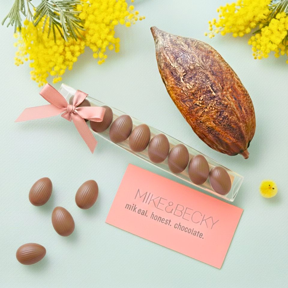 Dark Milk Eggs + Hazelnuts