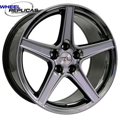 18x10 Black Chrome Saleen Style Replica Wheel