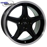 17x9 Black 95 Cobra R Style Wheel