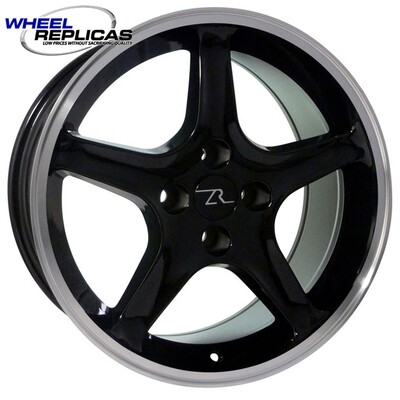 17x9 Black Cobra R Style Wheel