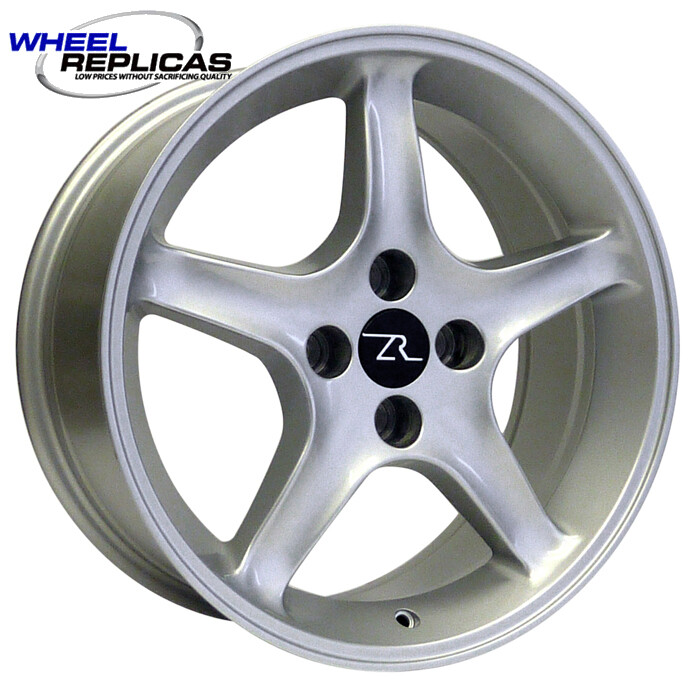 17x9 Silver 95 Cobra R Style Wheel