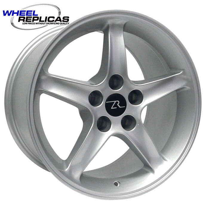 17x9 Silver 95 Cobra R Style Wheel