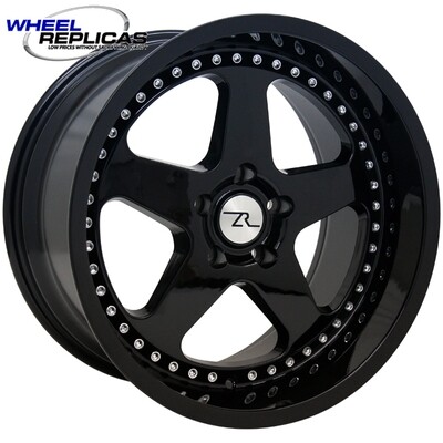 17x10 Jet Black SC Motorsport Style Replica Wheel