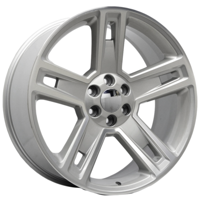 22x9 Carbon Style Replica, Silver with Machined Face