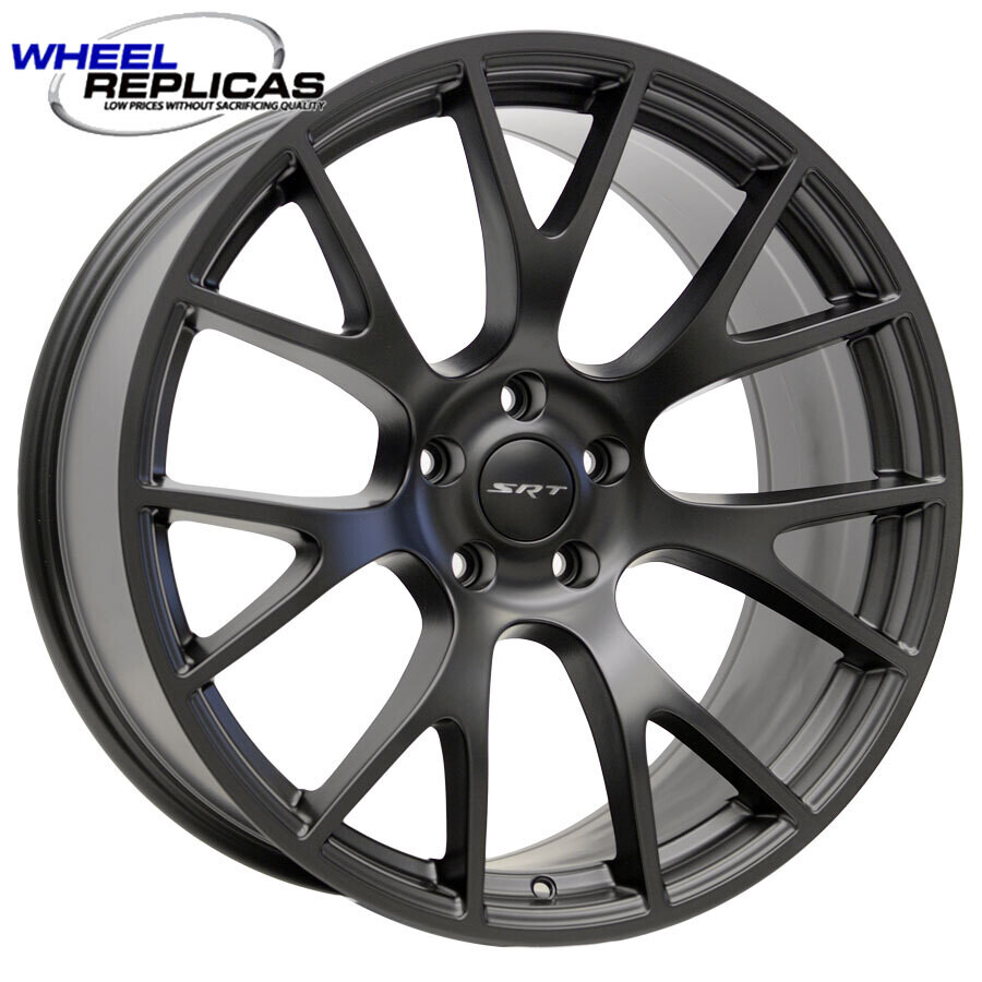 20x9 Matte Black Hellcat Style Wheels