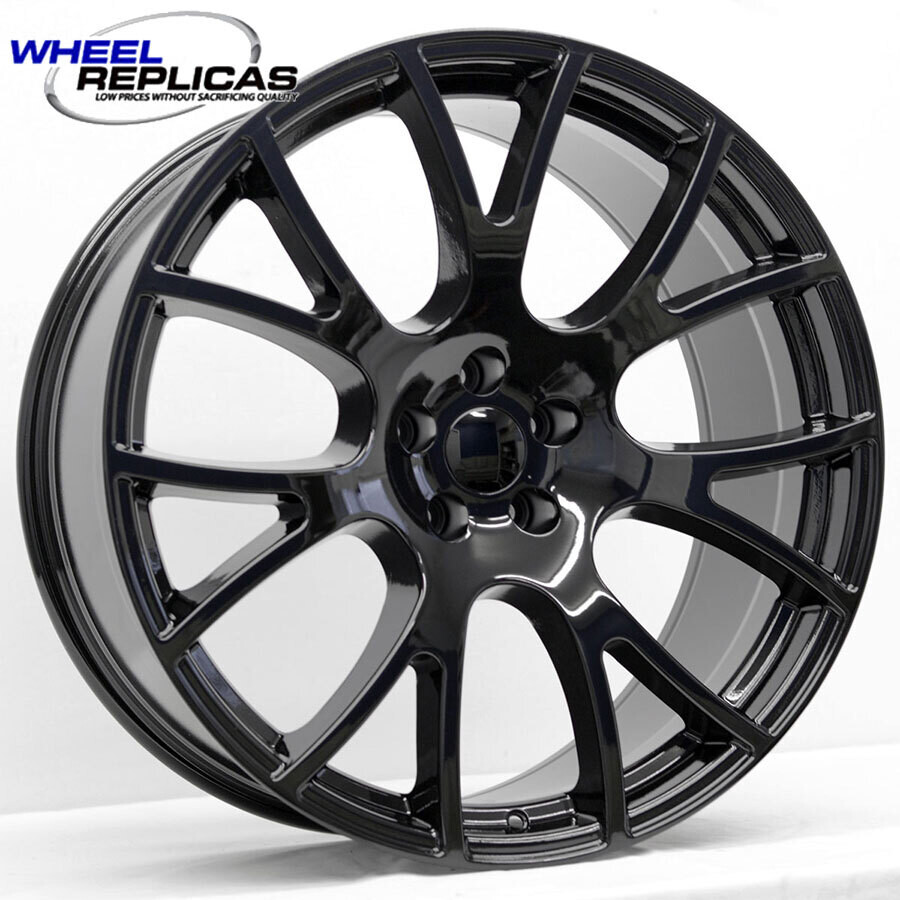 22x10 Gloss Black Hellcat 'Y' Style Wheels