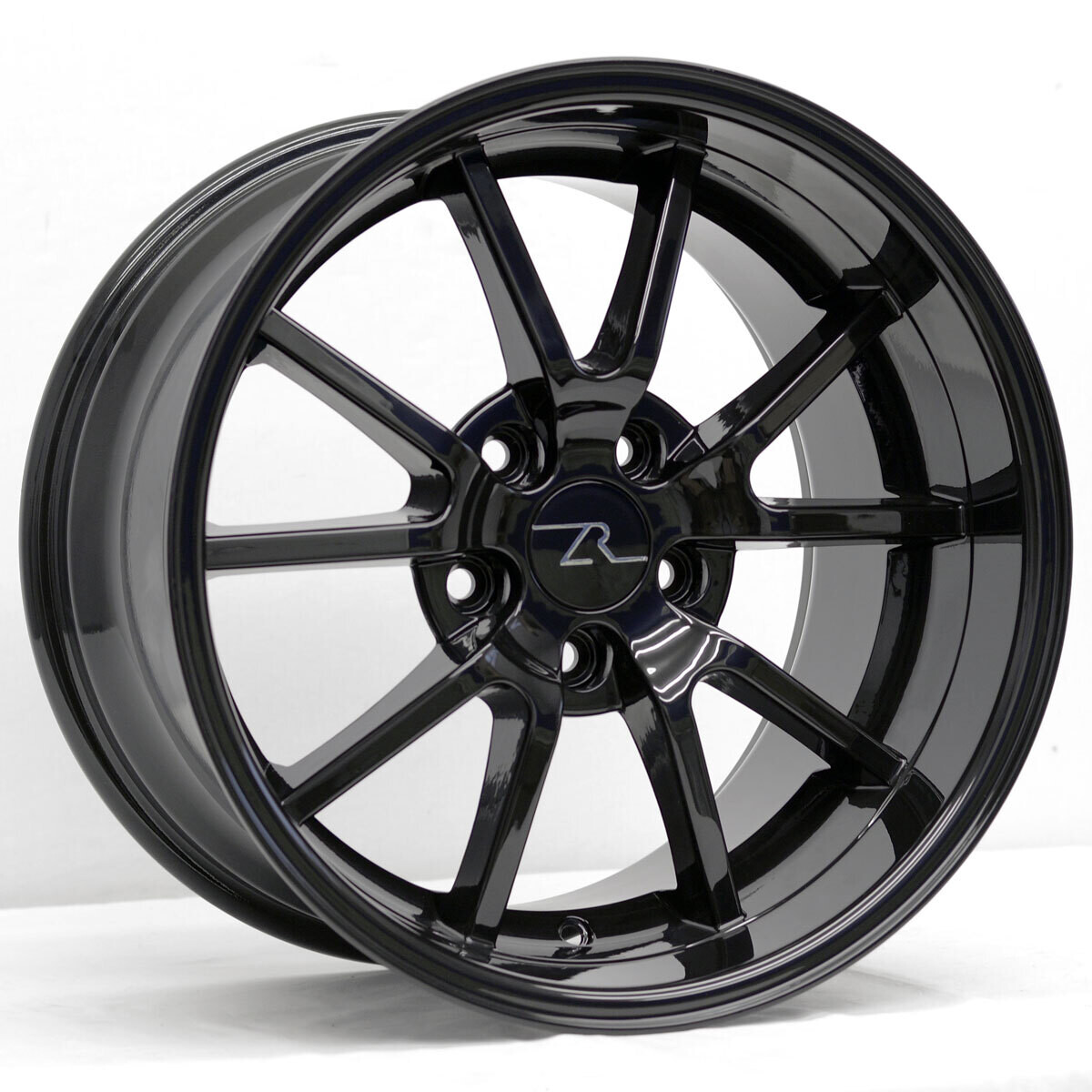 17x10.5 Gloss Black FR500 Style Wheel