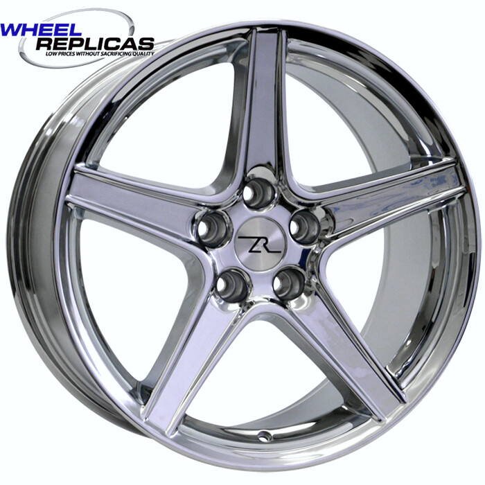 18x9 Chrome Saleen Style Replica Wheel