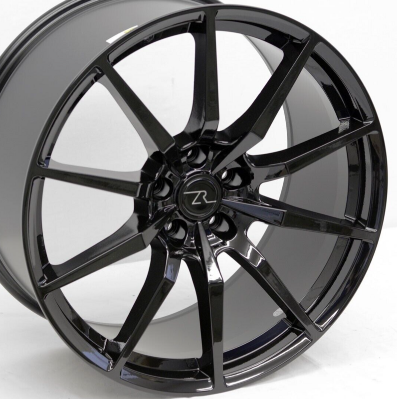 (2) 20x8.5 &amp; (2) 20x10 Gloss Black  350 Style Wheels