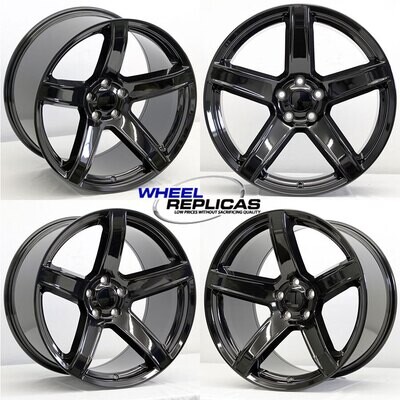 20x9.5 & 20x11 Gloss Black Hellcat 2 Style Wheels - SET