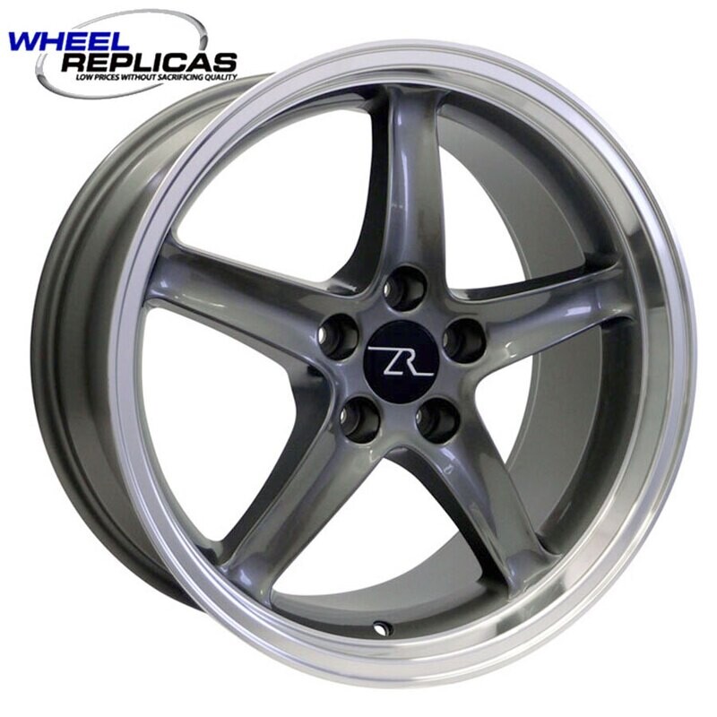 18x9 Gun Metal Cobra R Deep Dish Style Replica Wheel