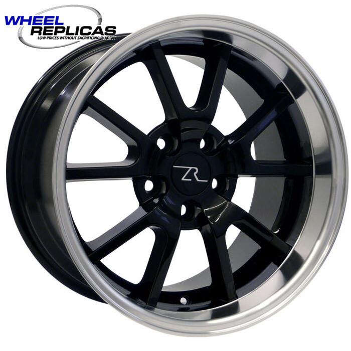 17x10.5 Gloss Black with Mirror Lip FR500 Style Wheel