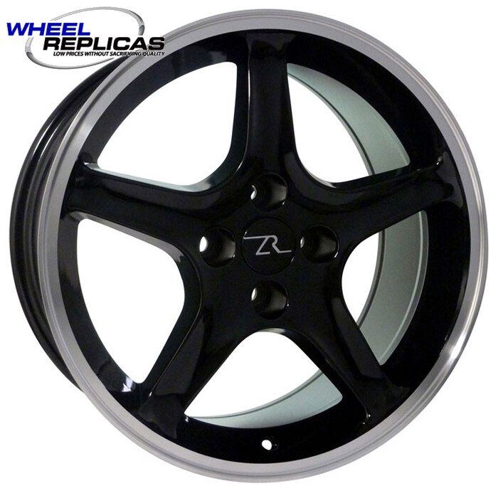 17x9 Black 95 Cobra R Style Wheel - 4 lug