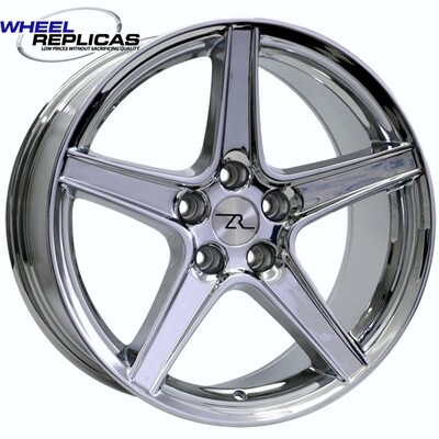 18x9 Chrome Saleen Style Replica Wheel