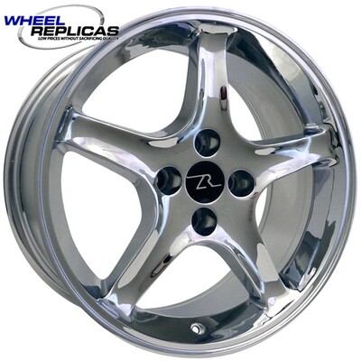 17x9 Chrome Cobra R Style Wheel - 4 lug