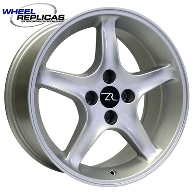 17x8 Silver Cobra R Style Wheel - 4 lug