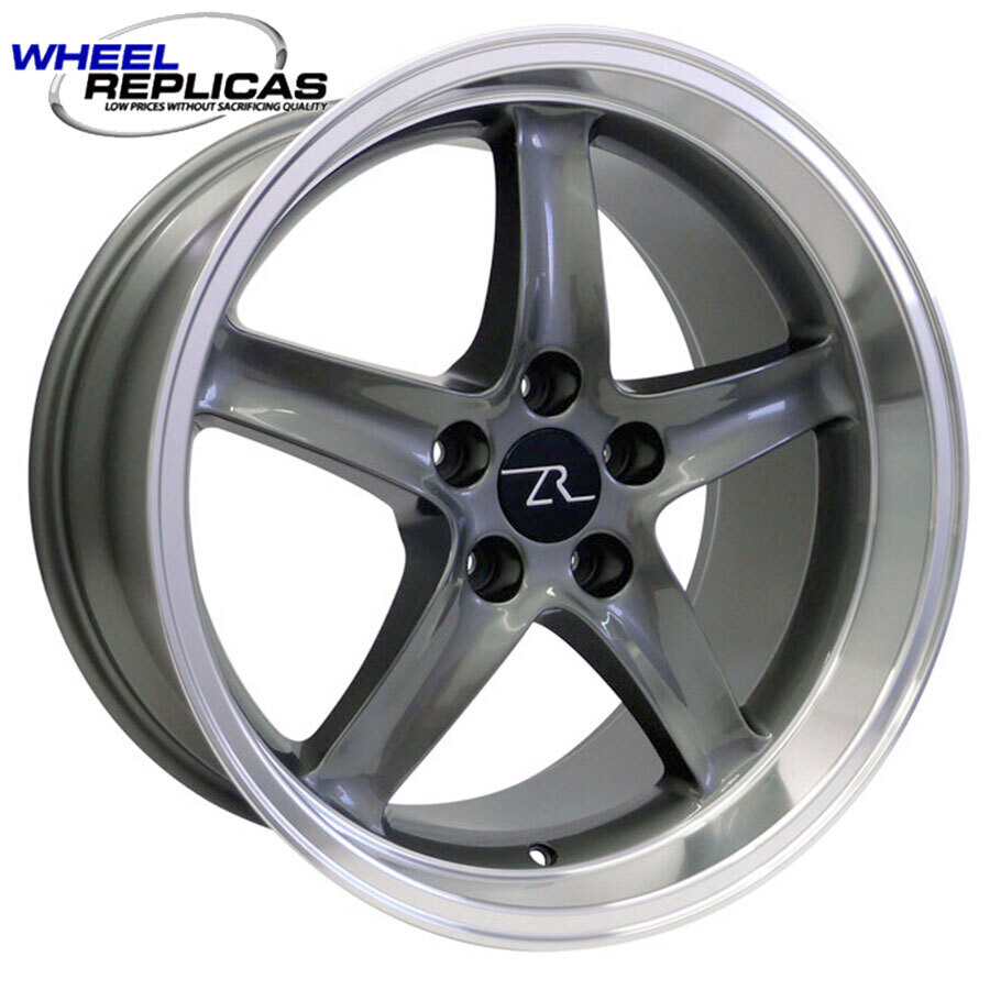 18x10 Gun Metal Cobra R Deep Dish Style Replica Wheel