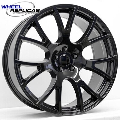 22x10 Gloss Black Hellcat 'Y' Style Wheels 22x10 Gloss Black Hellcat 'Y' Style Wheels