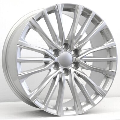 22x9 Escalade V Style Replica, Gloss Silver &amp; Milled