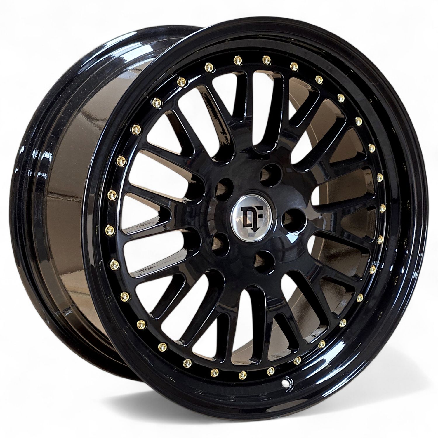 DF30 30 Bolt Mesh wheels in Gloss Black 18x8.5 &amp; 18x10.5 Combo