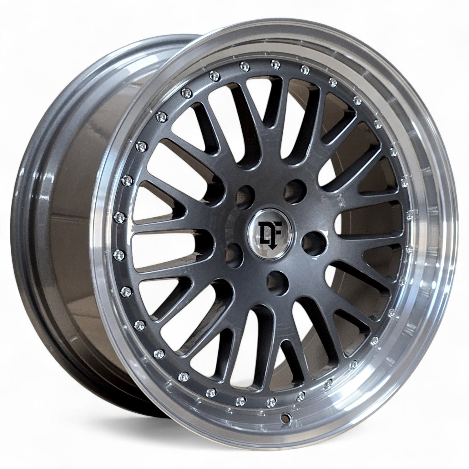 DF30 30 Bolt Mesh wheels in Gun Metal 18x8.5 &amp; 18x10.5 Combo