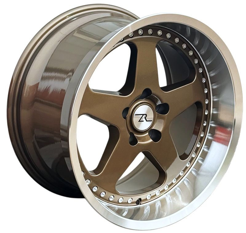 (4) 18x8.5 &amp; 18x10 Bronze SC Motorsport Style Wheel 5Lug