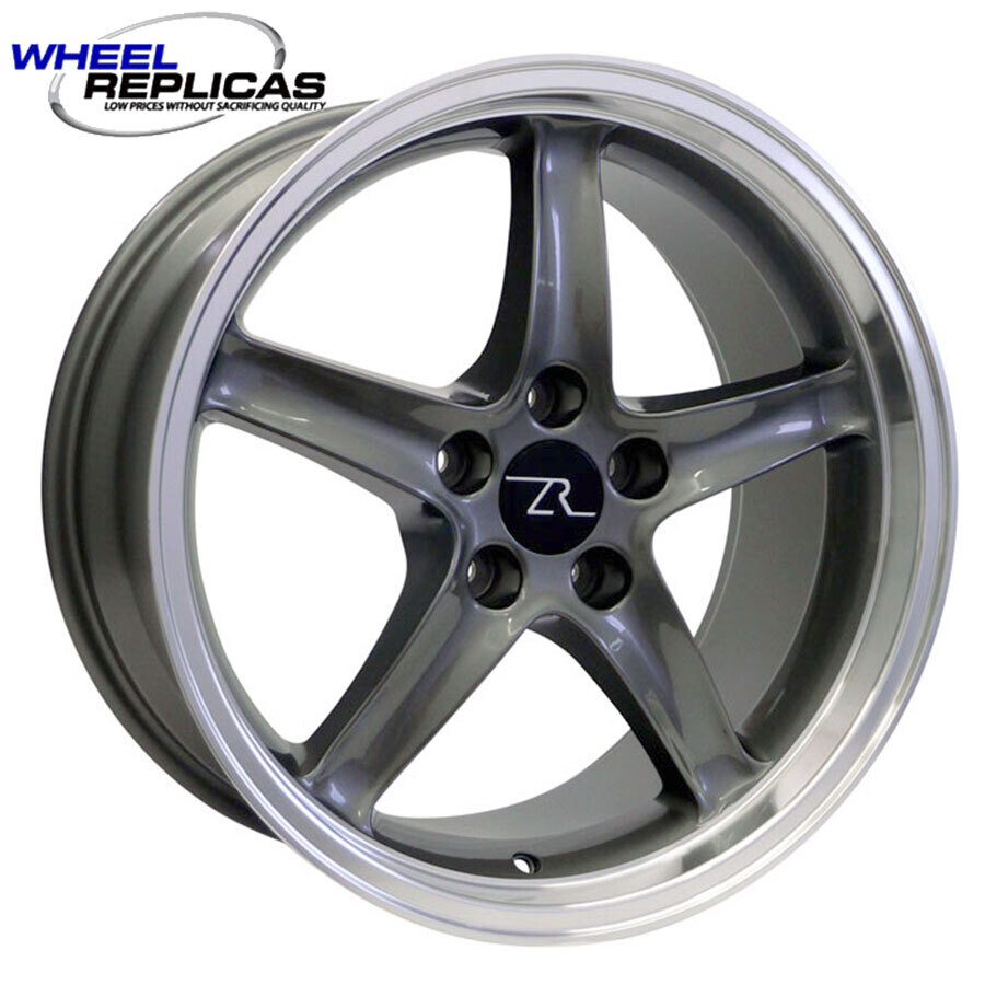 18x9 18x10 Gun Metal Cobra R Deep Dish Style Replica Wheel SET