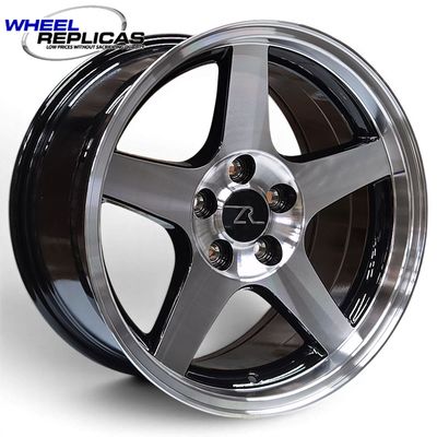 17x9 Gloss Black w/Mirror Face/Lip 03 Dish Style Wheel