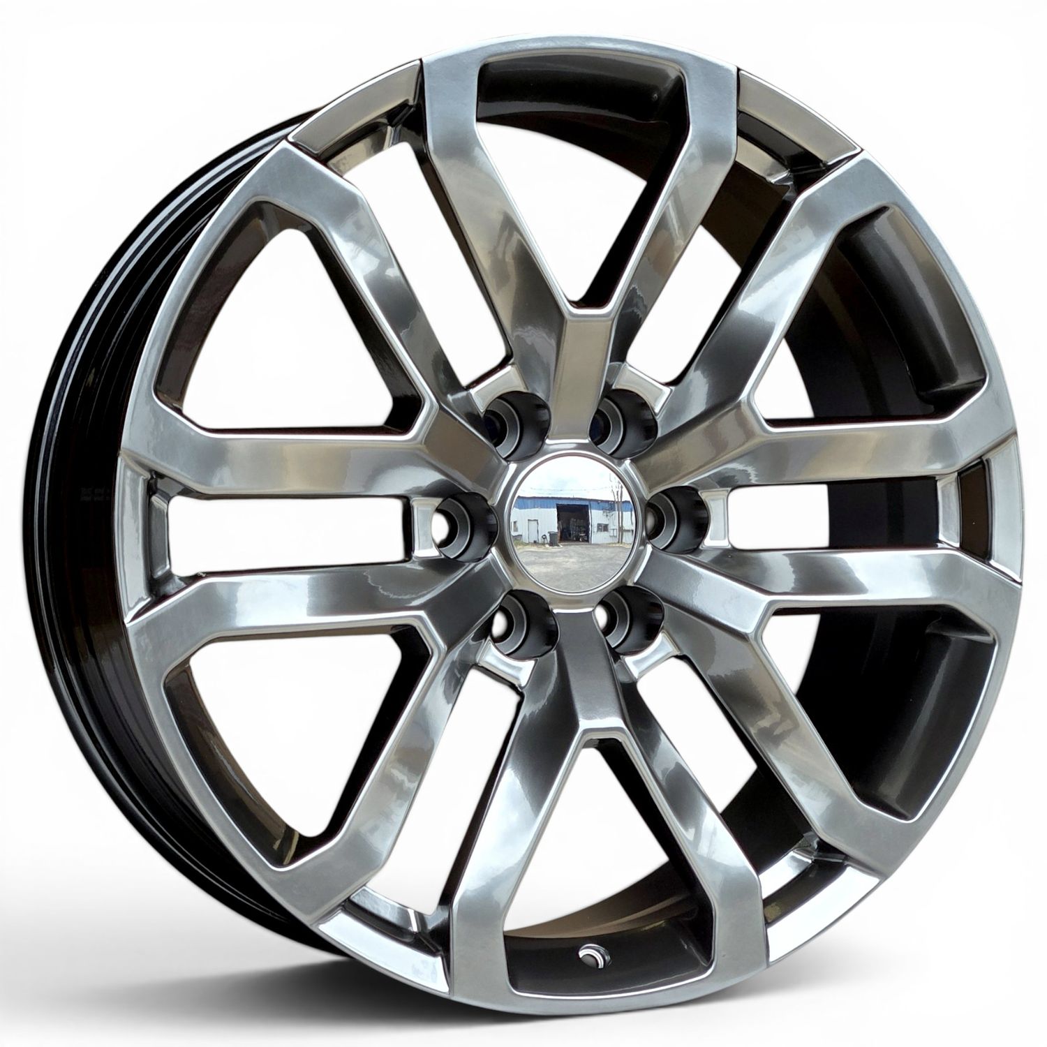 (4) 22x9 FR95 Style Replica, Platinum (Hyperblack)