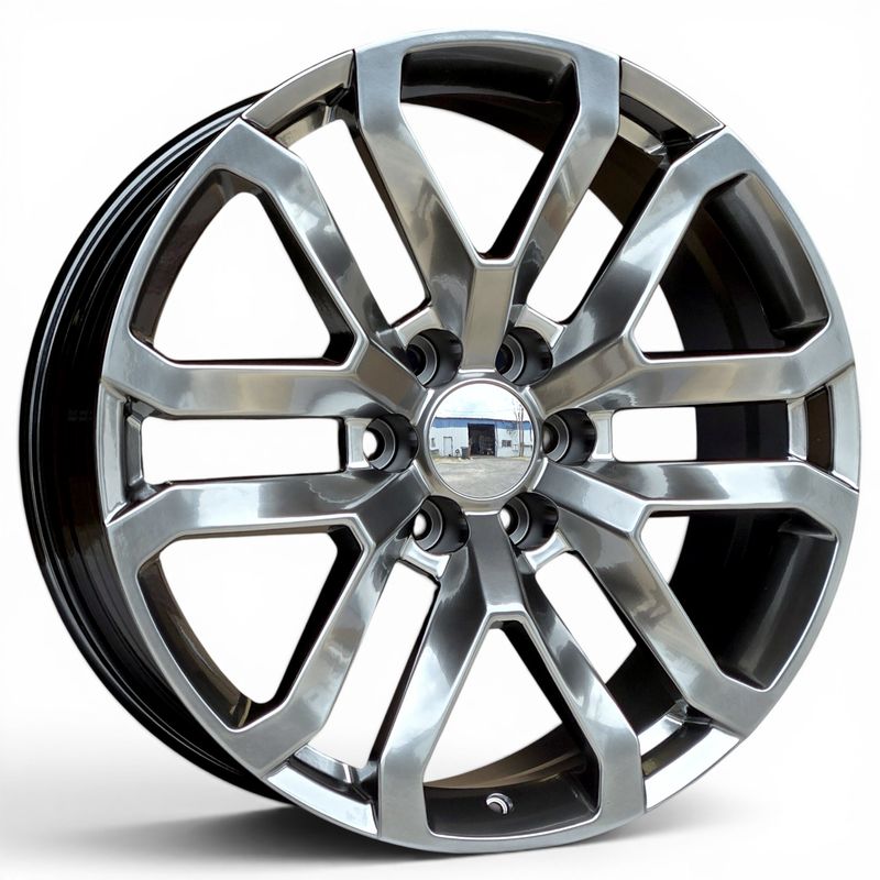 (4) 22x9 FR95 Style Replica, Platinum (Hyperblack)