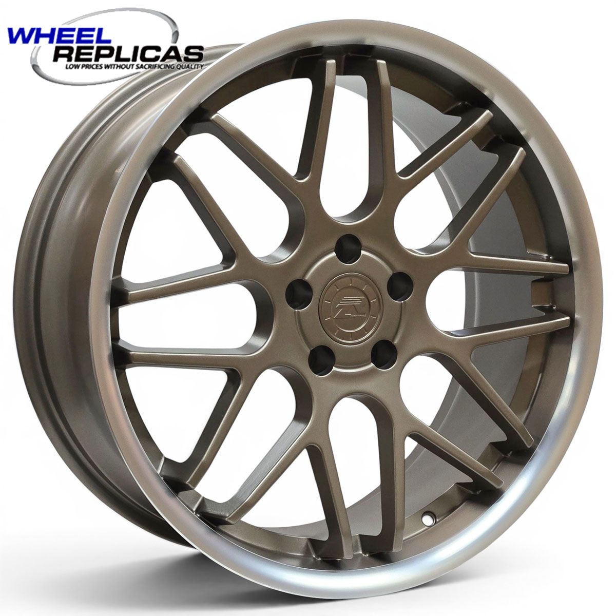 20x8.5 Satin Bronze &amp; Satin Machined Lip DC8 Wheels