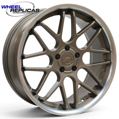 20x8.5 Satin Bronze &amp; Satin Machined Lip DC8 Wheels