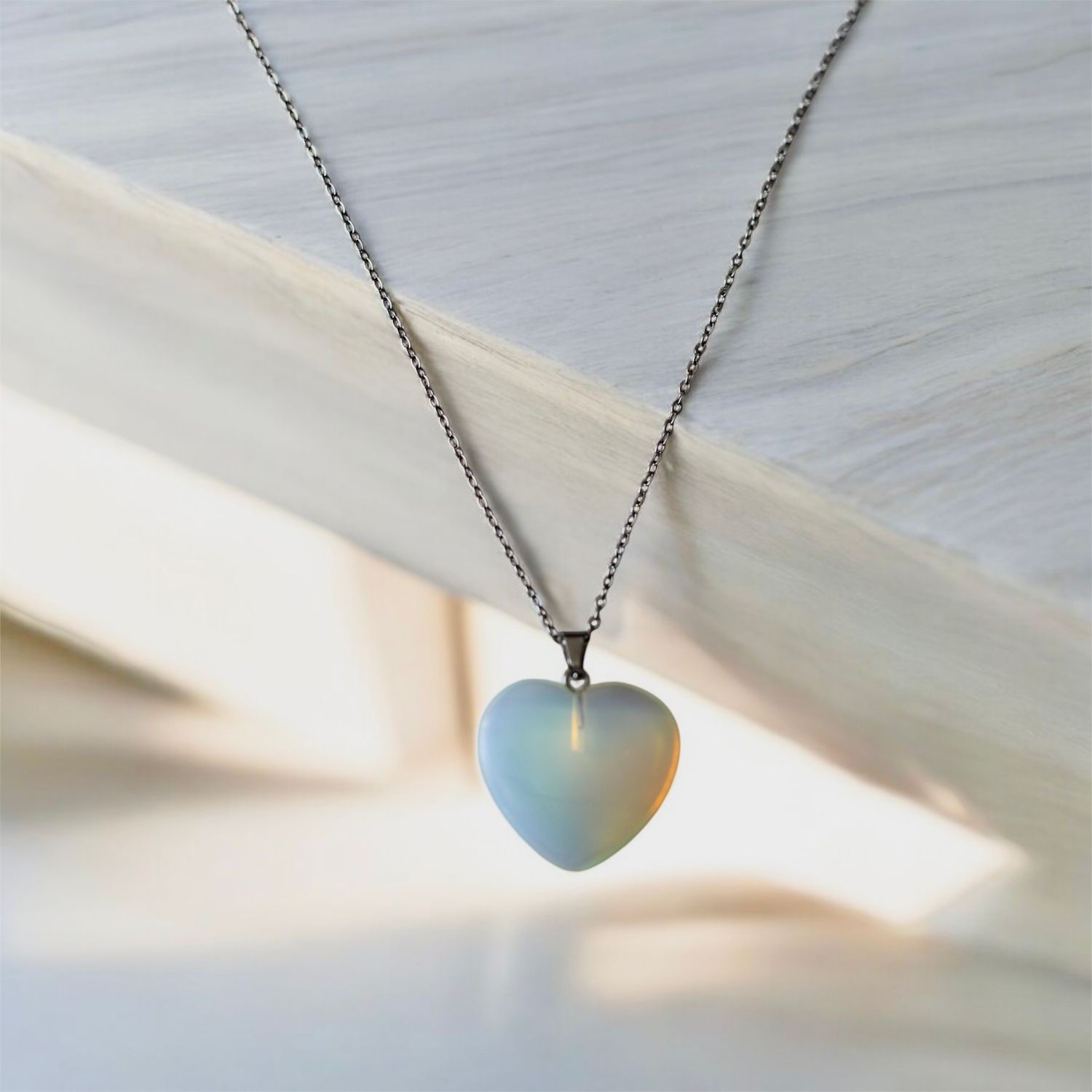 Moonstone (Opal) heart Bracelet
