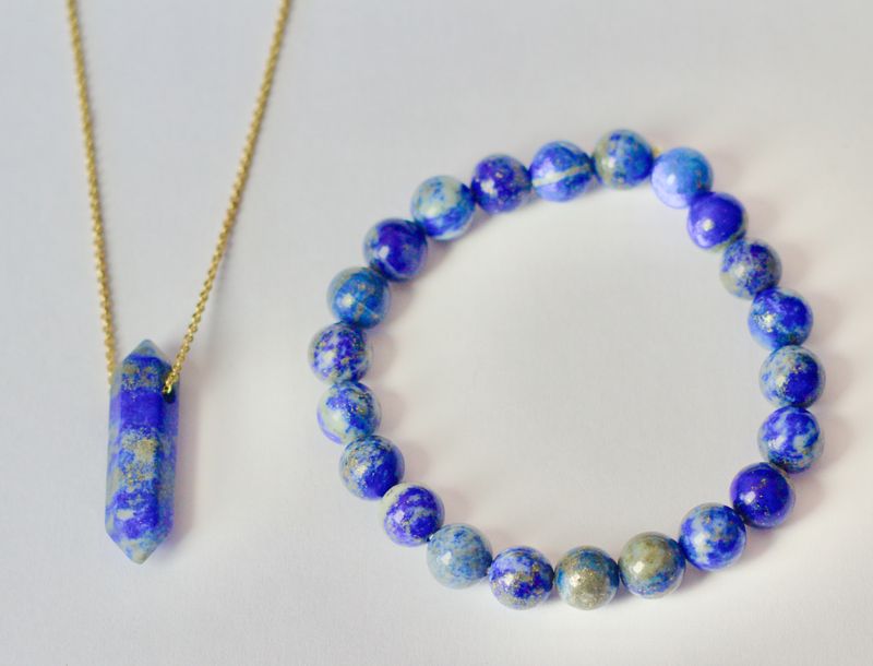Lapis Necklace and Bracelet