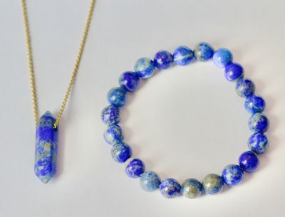 Lapis Necklace and Bracelet