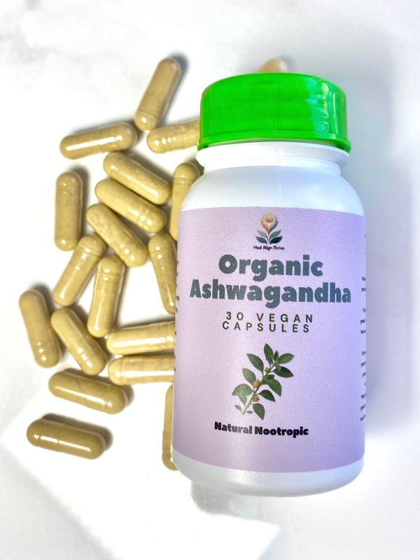 Ashwagandha Organic Root Extract 30s | Stress Relief, Emotional Balance & Sleep Support