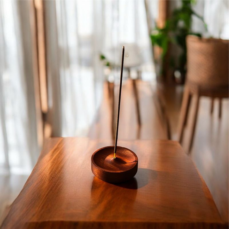 Wooden Incense Stick Holder – Handcrafted Serenity