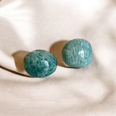 Amazonite Palm Stone Round 3-4cm [per Stone]