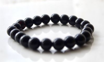 Black Obsidian Bracelet, Strength and Protection 8mm
