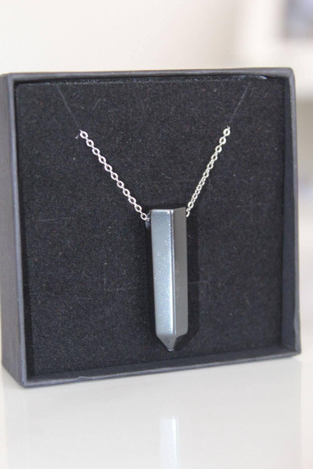 ​Hematite Pendant Necklace for Grounding