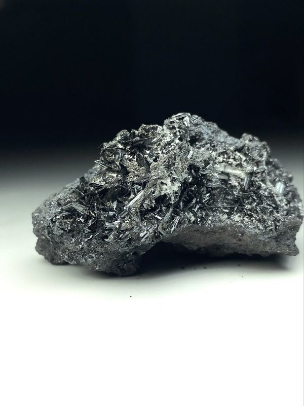 Manganite with Calcite – N'Chwaning II Mine, Kalahari Manganese Fields, South Africa | Natural Specimen