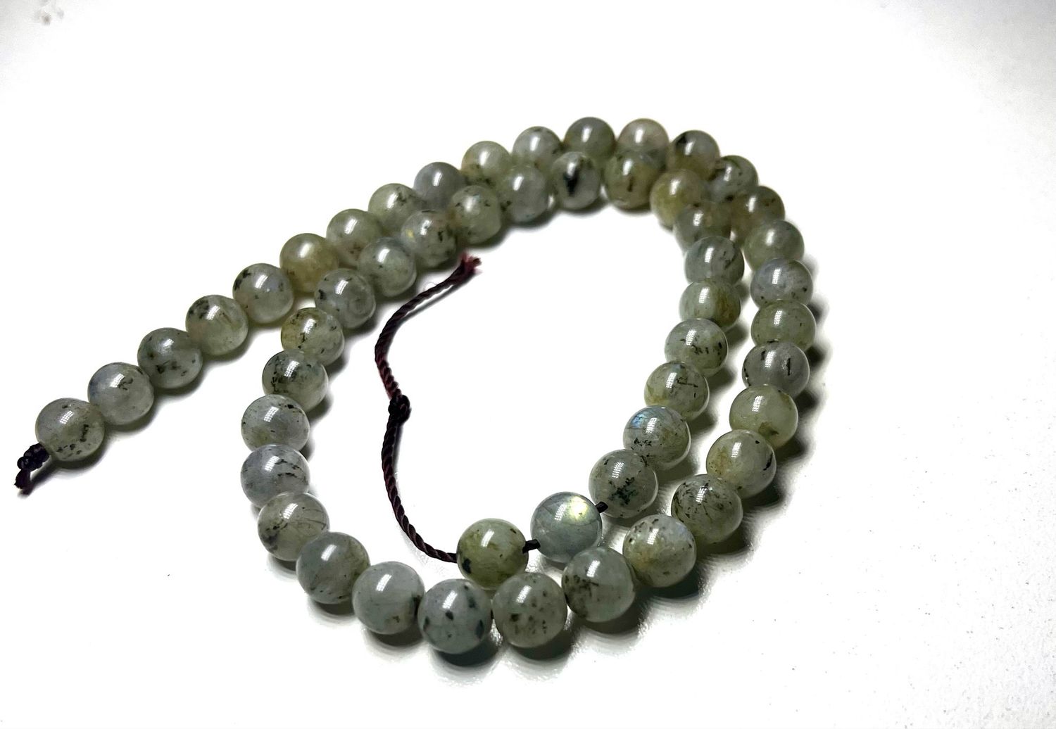 Labradorite 8mm Beads Strand, +/- 48 Beads