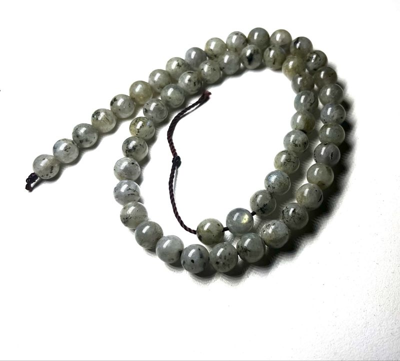 Labradorite 8mm Beads Strand, +/- 48 Beads