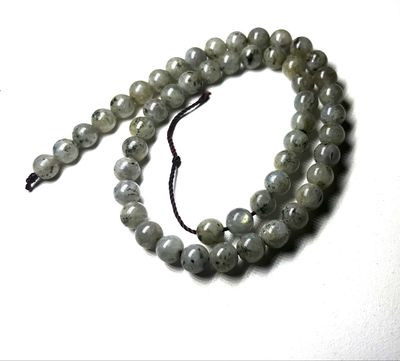 Labradorite 8mm Beads Strand, +/- 48 Beads