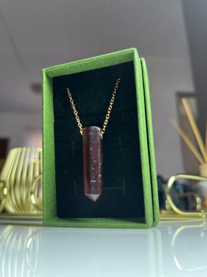 Sbindi! Red Premium Tigers Eye Pendant.
